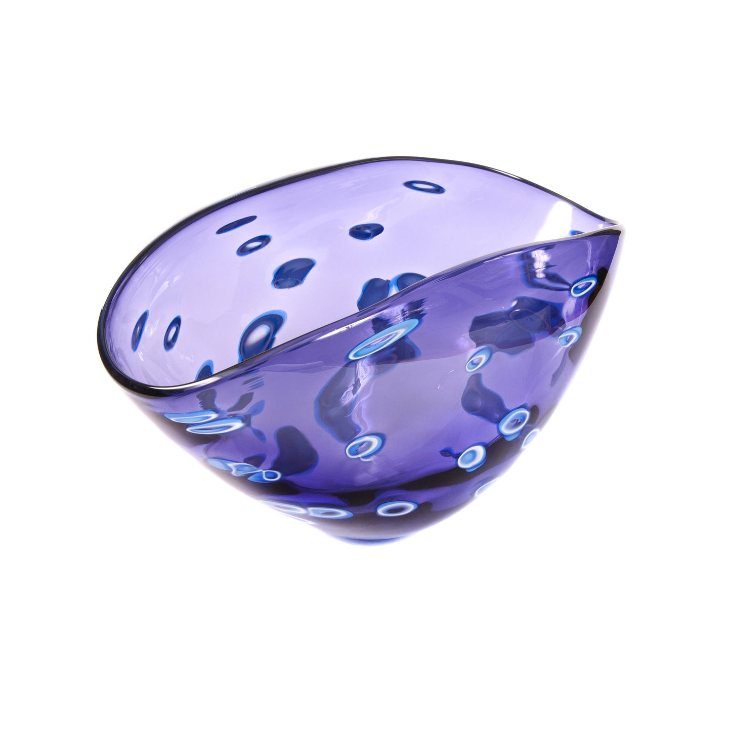 Large Purple Hoops Bowl Joanna Wood Shop