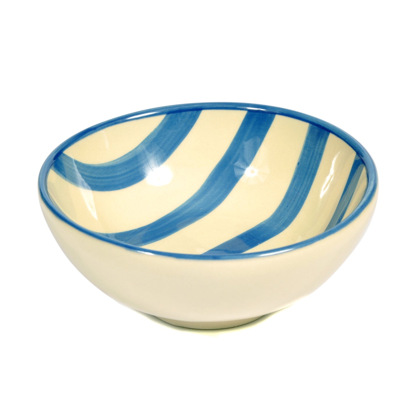 Blue Striped Porcelain Bowl Not specified