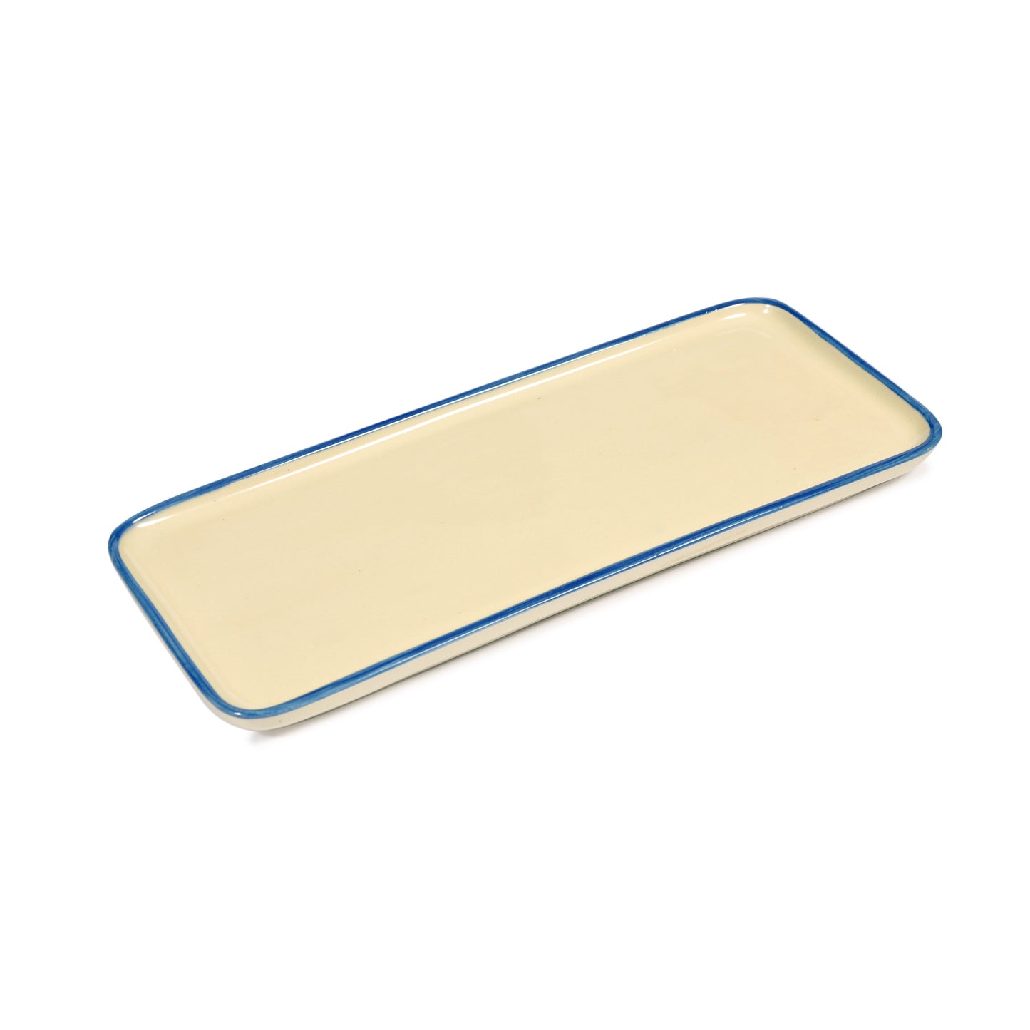 Blue Border Porcelain Tray Not specified