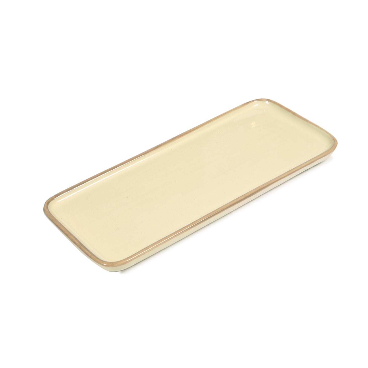 Taupe Border Porcelain Tray Not specified