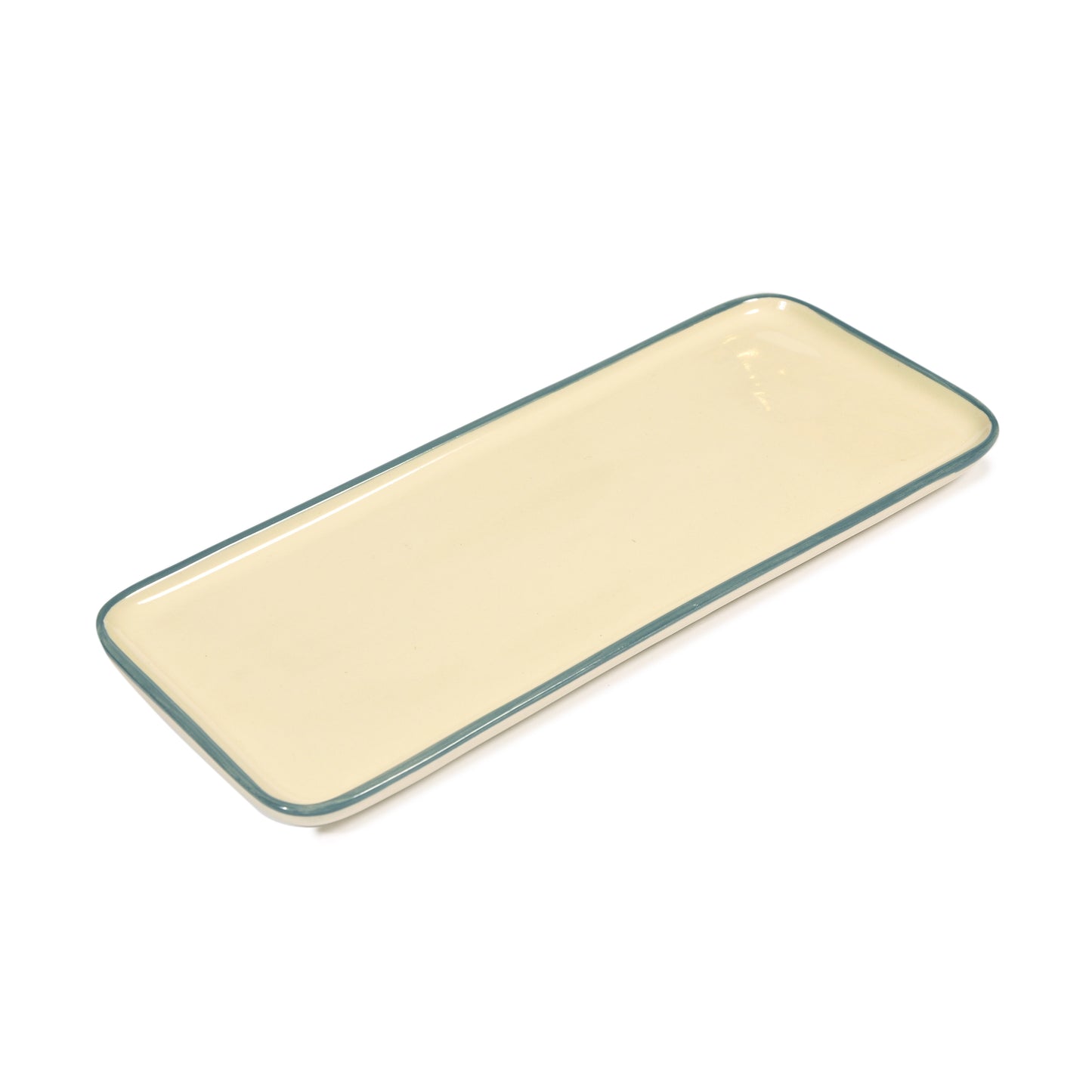Grey Border Porcelain Tray Not specified