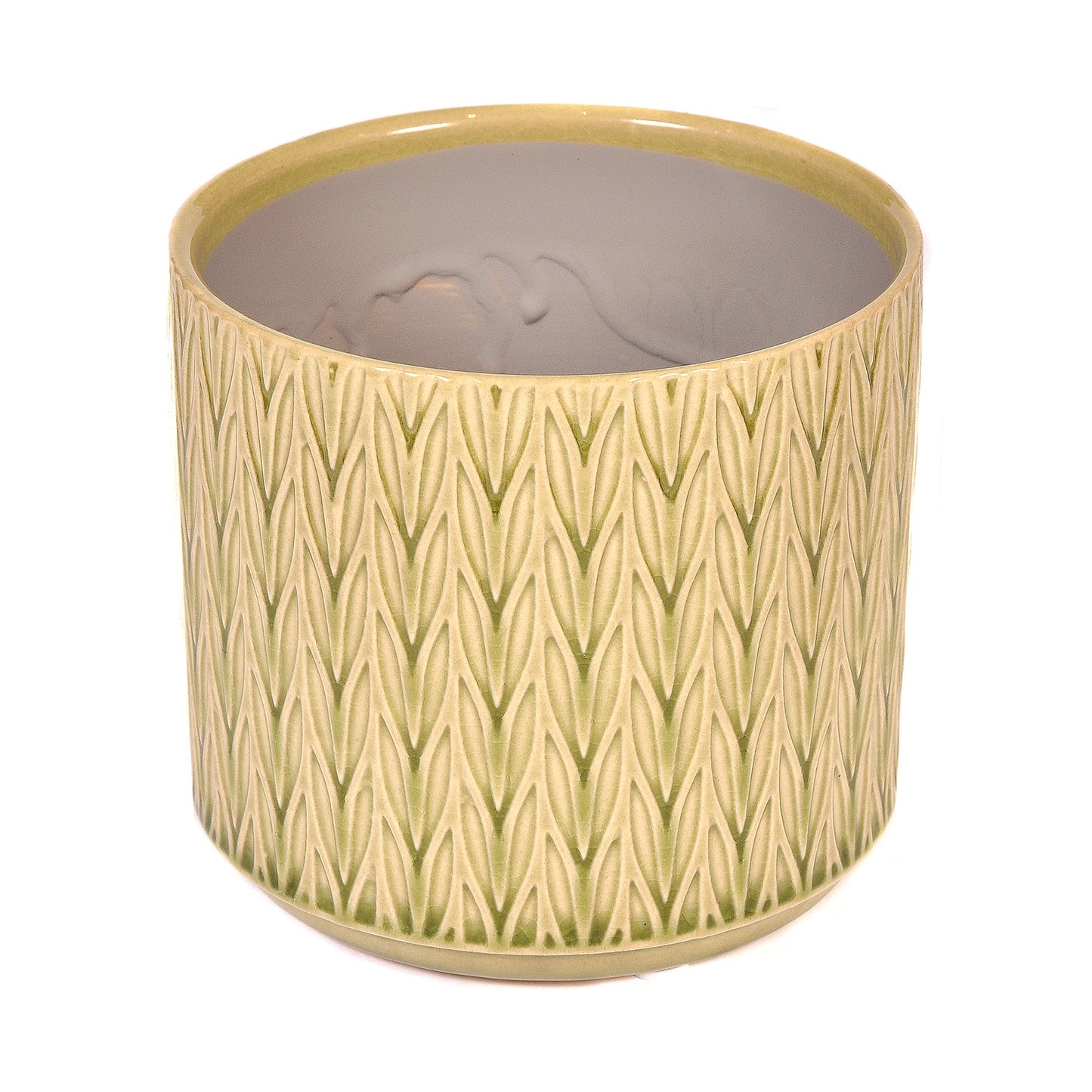 Green Leaves Medium Cachepot Joanna Wood Shop