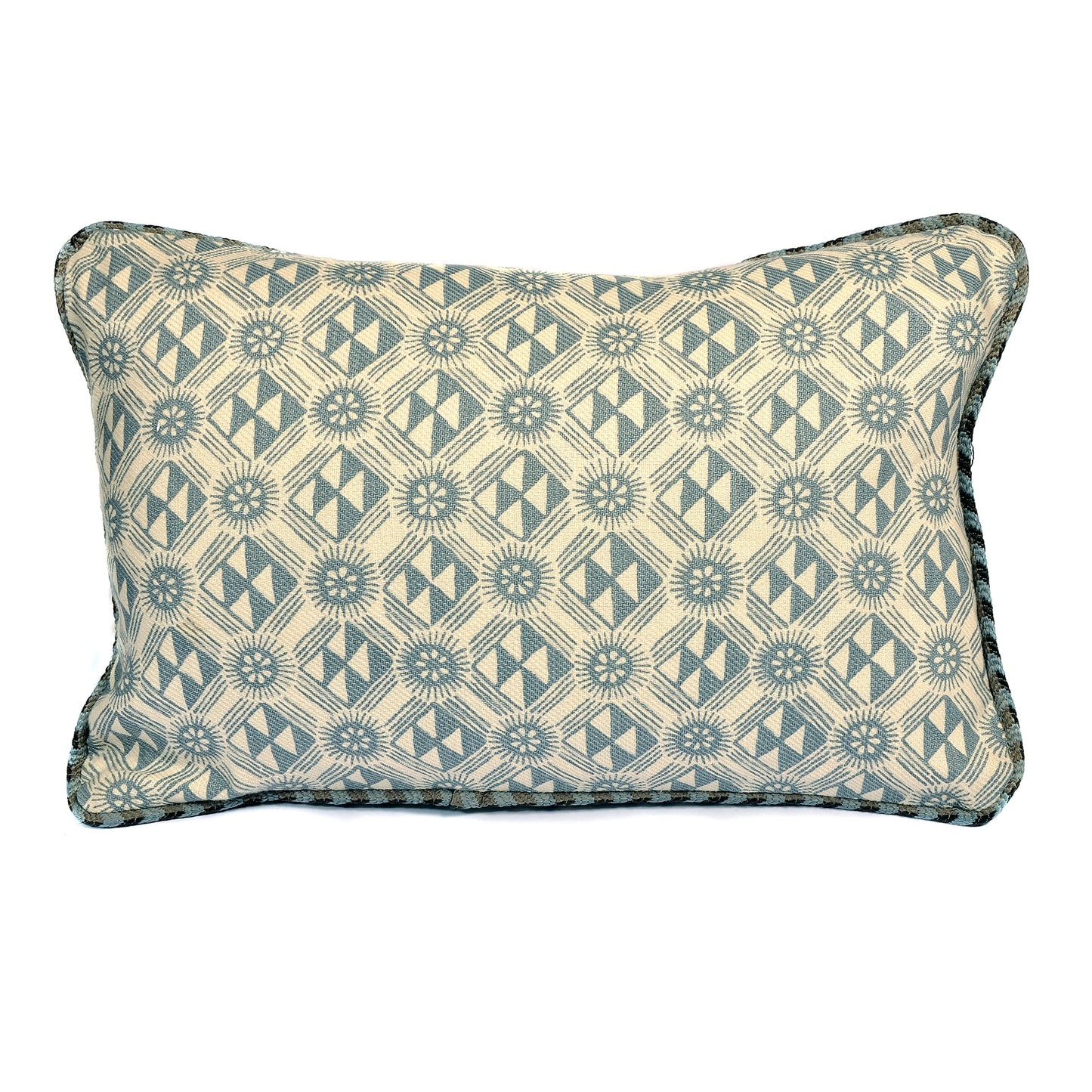 Lewis & Wood Monochrome Fabric Cushion with Rope Trim Not specified