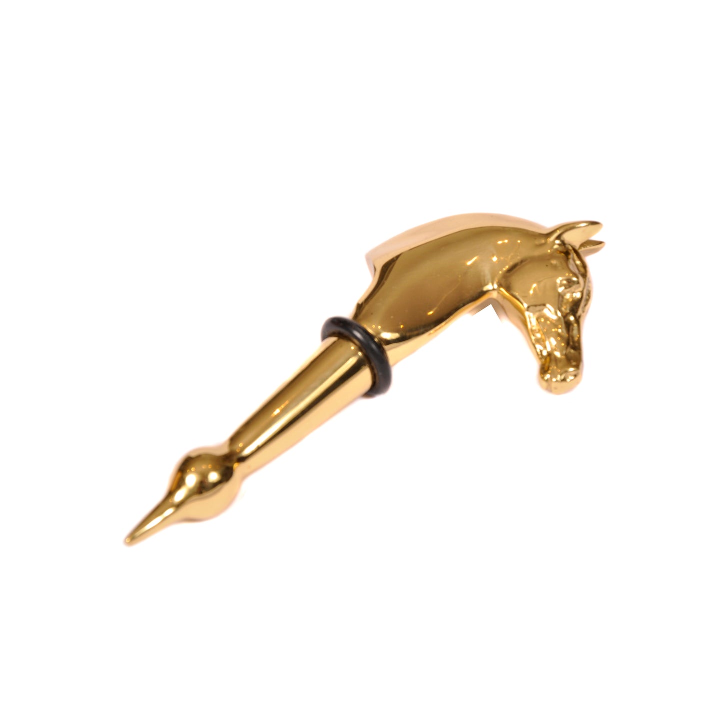 Gold Horse Head Bottle Stopper Joanna Wood Shop
