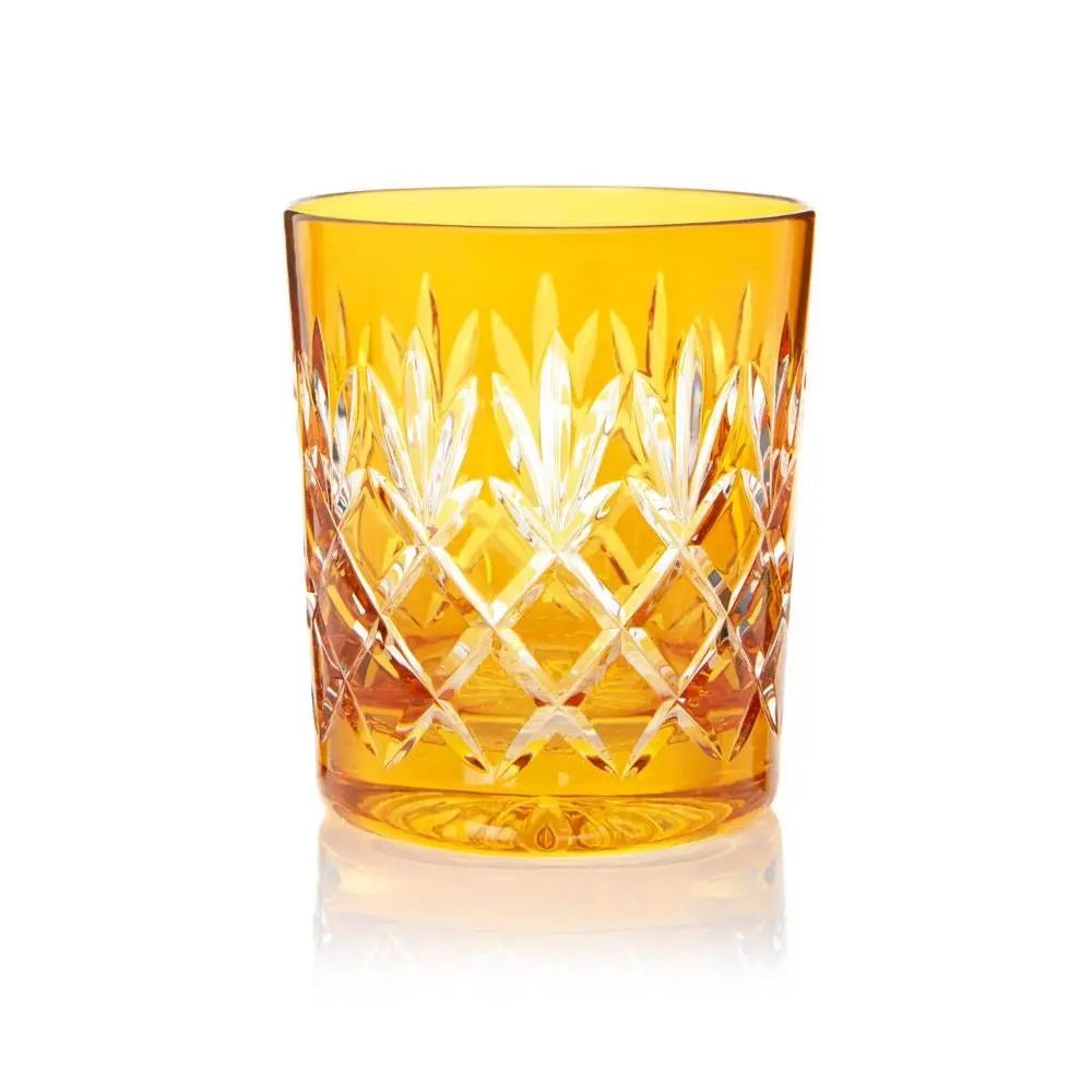 Amber Pineapple Cut Tumbler Joanna Wood Shop