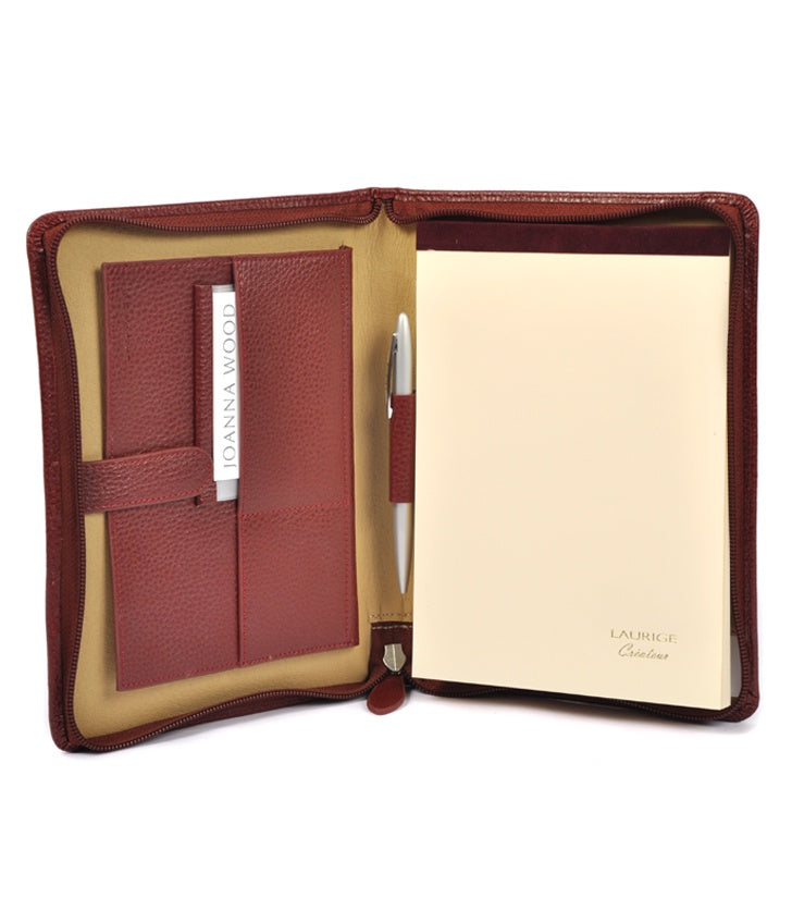 Leather A5 Organiser Burgundy Joanna Wood Shop