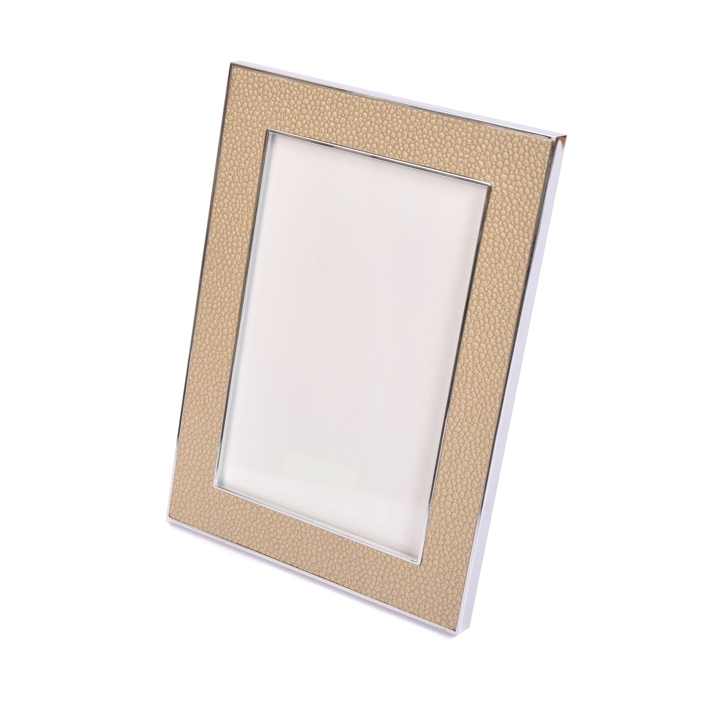 Beige Faux Shagreen Photo Frame 5x7 Joanna Wood Shop