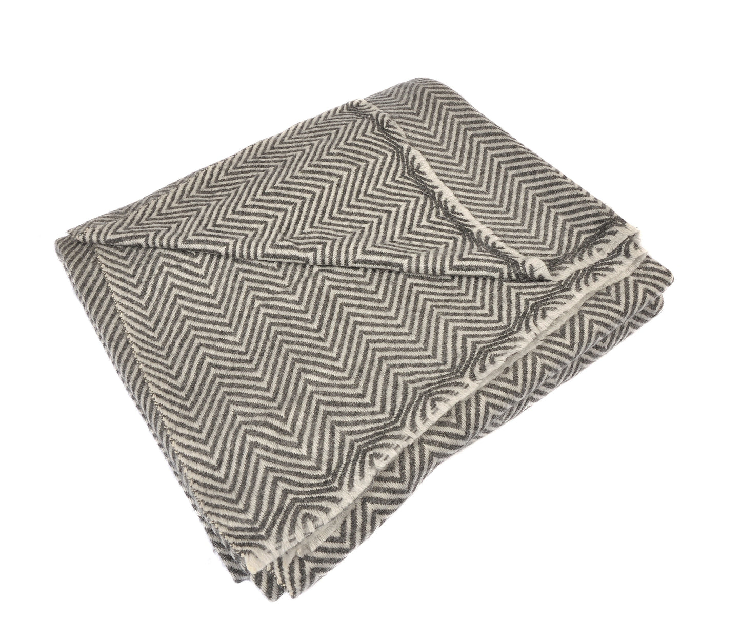 Black Zig Zag Cashmere Throw Joanna Wood Shop