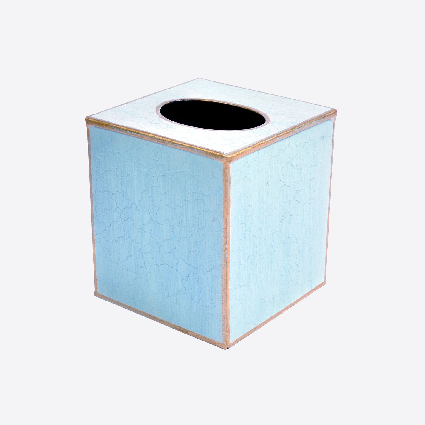 Blue Tole Tissue Box Cover Joanna Wood Shop