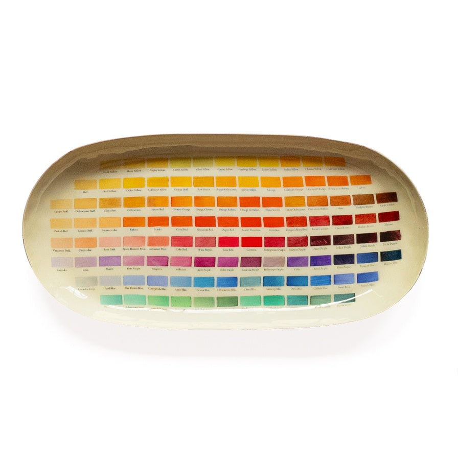 Nomenclature of Colours Enamel Tray Not specified