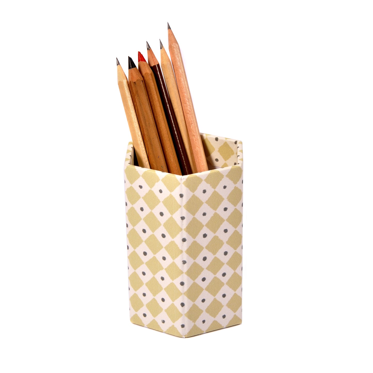 Diamond Dot Greengage Pen Pot Joanna Wood Shop