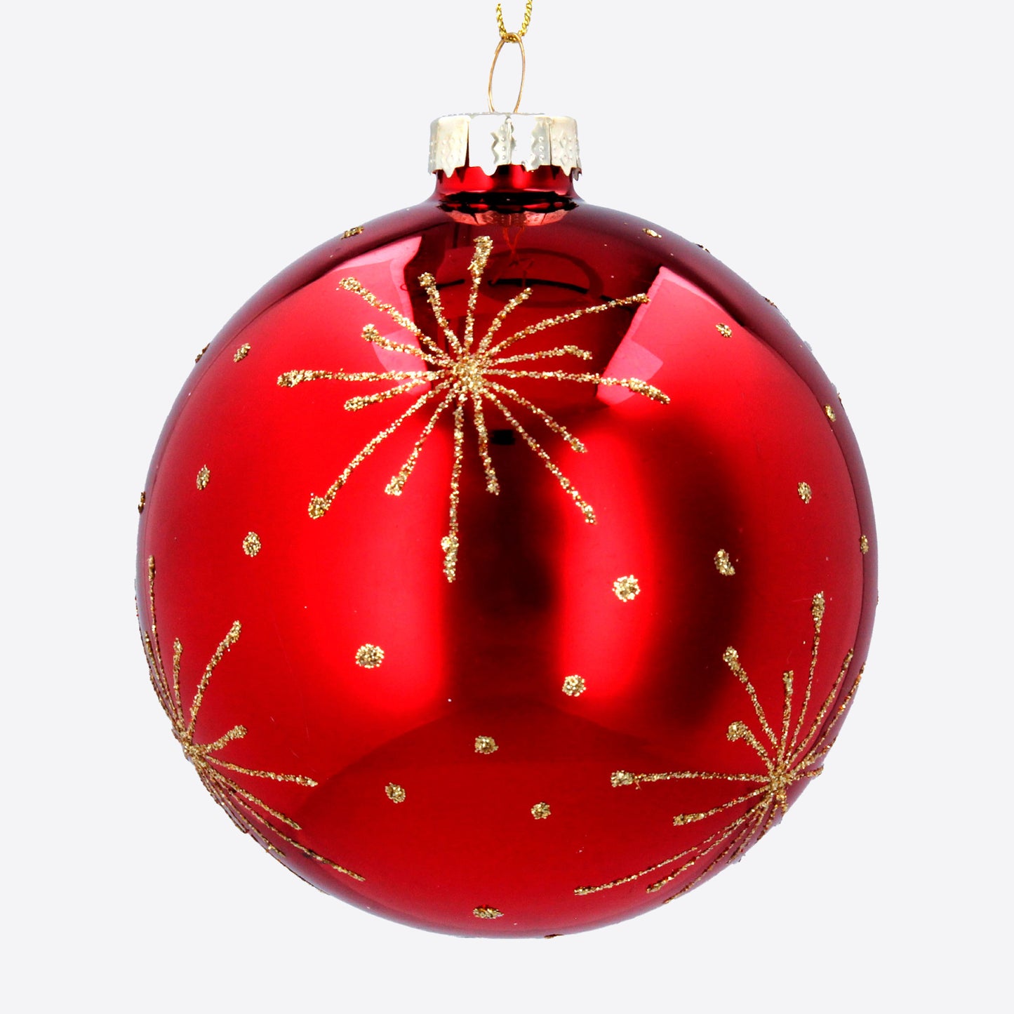 Gold Starburst Red Bauble Not specified