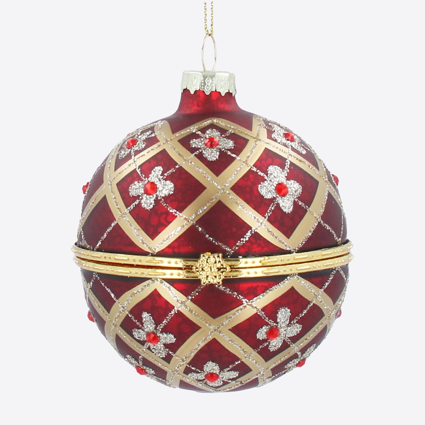 Red Trellis Container Bauble Not specified
