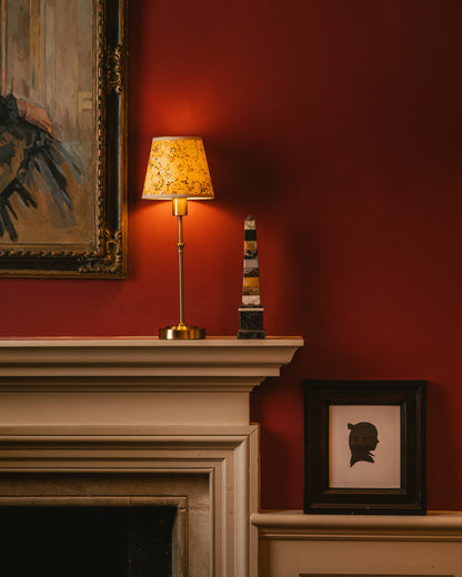 Yellow and Taupe Marble Paper 15cm Lampshade Joanna Wood Shop