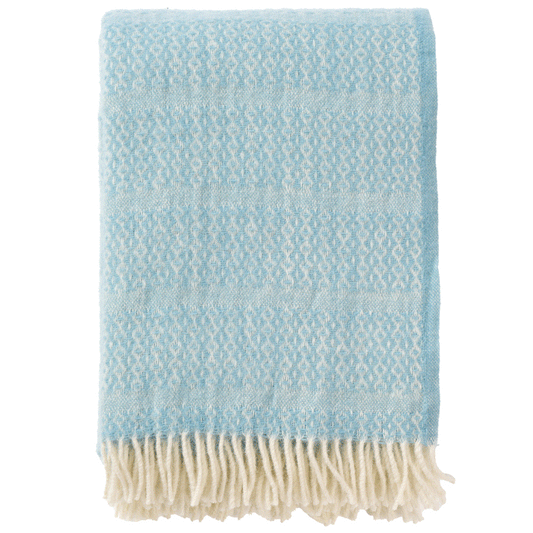 Pale Blue Woven Throw Not specified