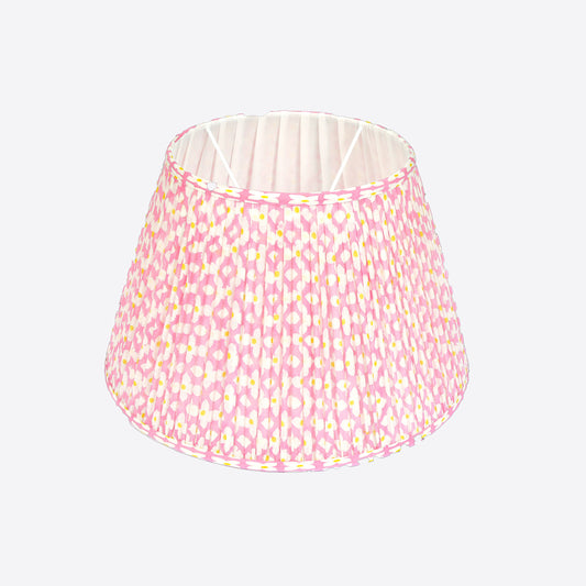 Pink Flower Pleated Lampshade
