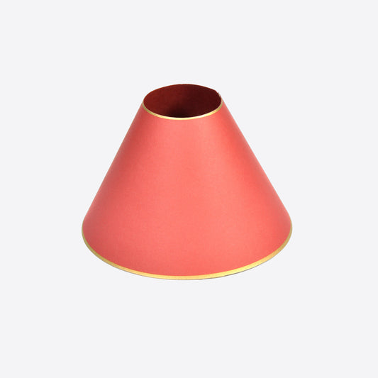 Red and Gold Card Candle Shade Not specified