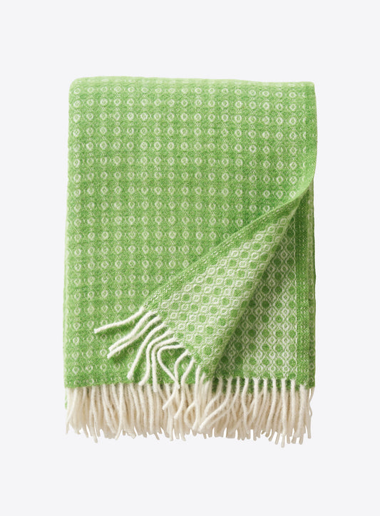 Green Woven Lambswool Throw Not specified
