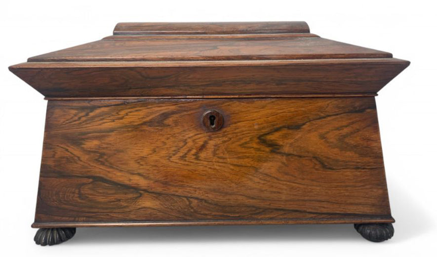 William IV Rosewood Tea Caddy Joanna Wood Shop
