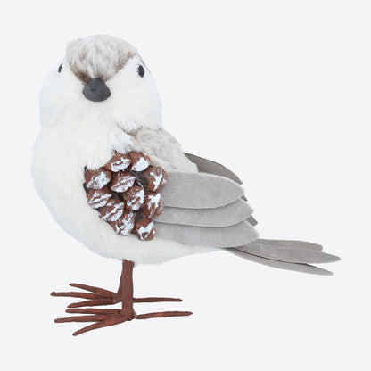 Natural and White Fabric Bird Not specified
