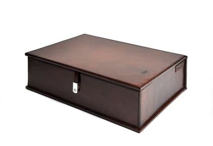 Large Leather Box Tan Not specified