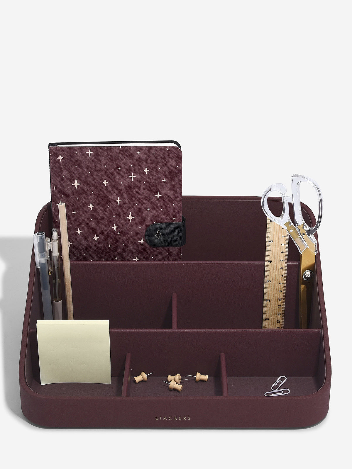 Stackers Burgundy Desk Organiser Joanna Wood Shop