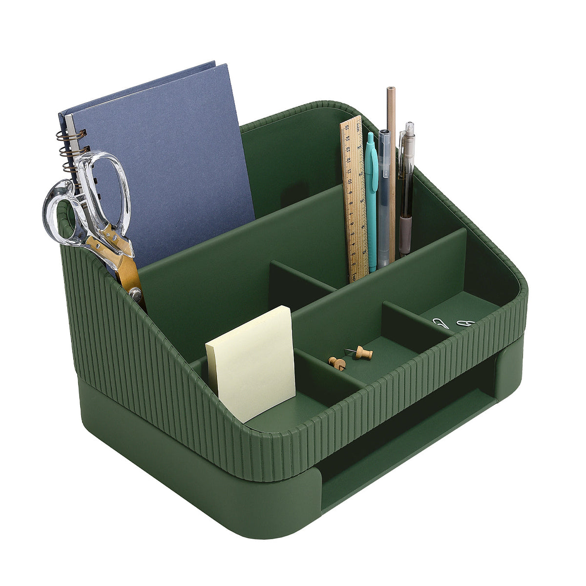 Stackers Green Desk Organiser with Tray Joanna Wood Shop