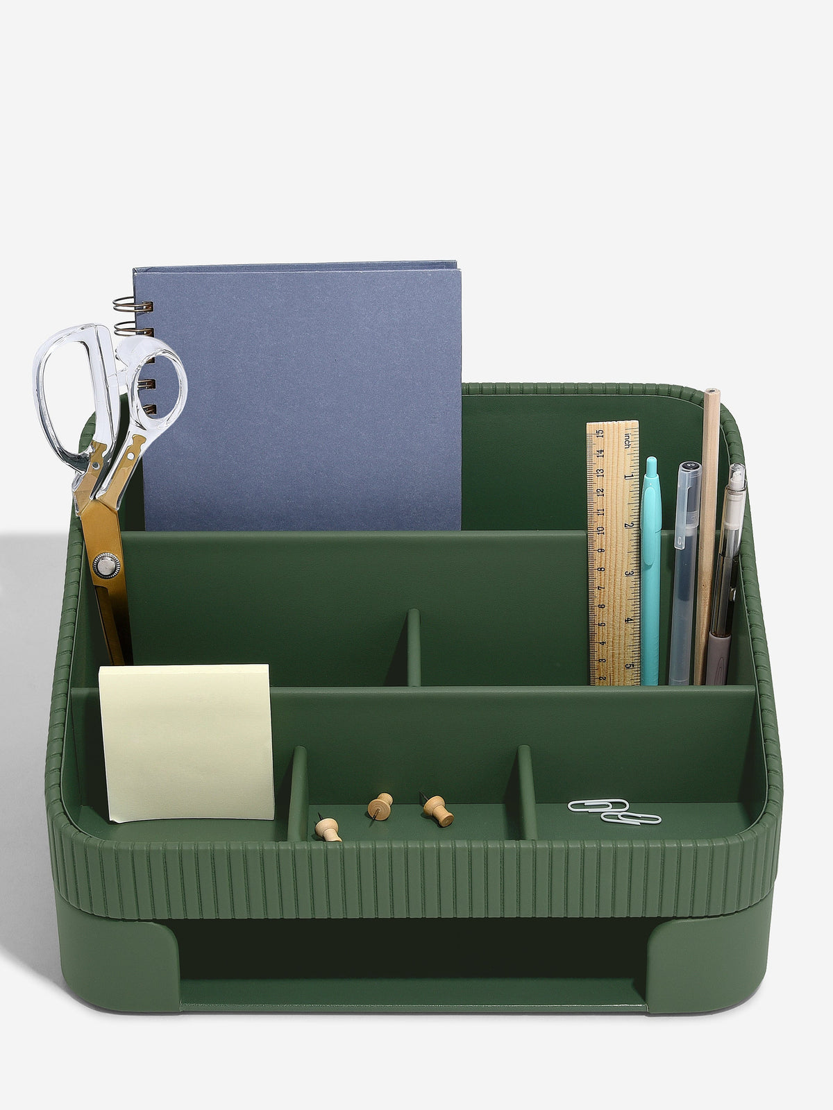 Stackers Green Desk Organiser with Tray Joanna Wood Shop