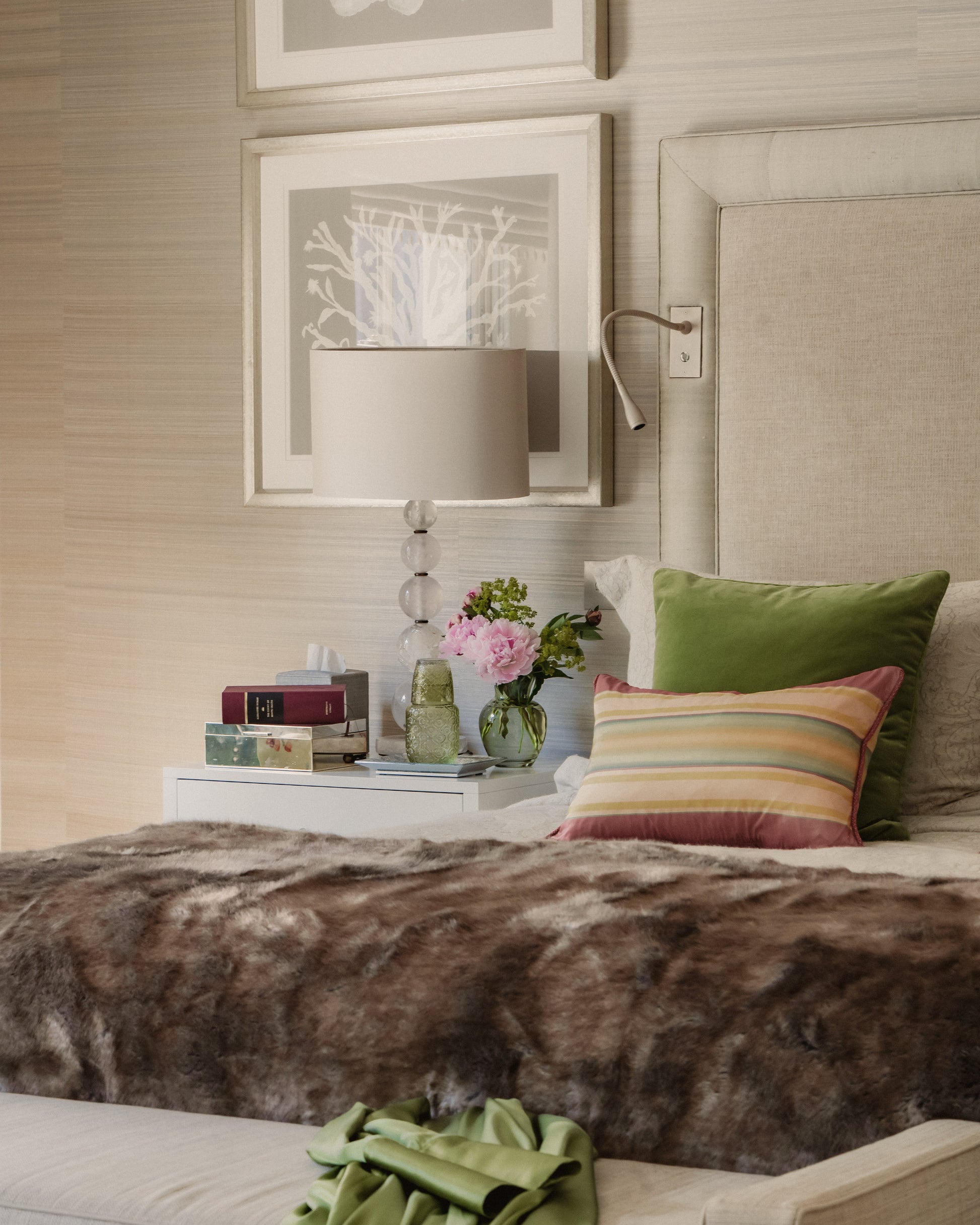 Olive Embossed Glass Nightset Joanna Wood Shop