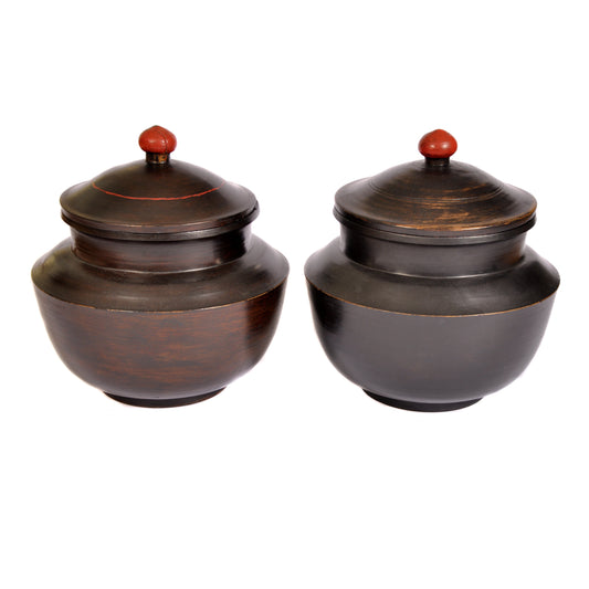 Pair of Mid 20th Century Bhutan Storage Pots Joanna Wood Shop
