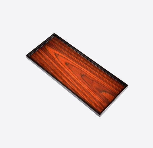 Lacquer Long Tray Rosewood