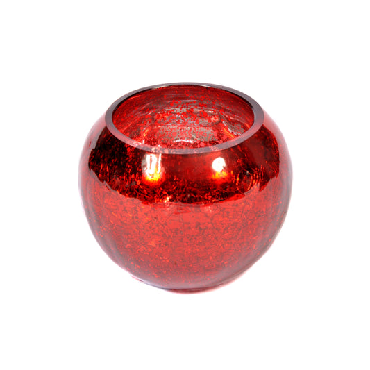 Red Mercury Glass Tealight Small Not specified