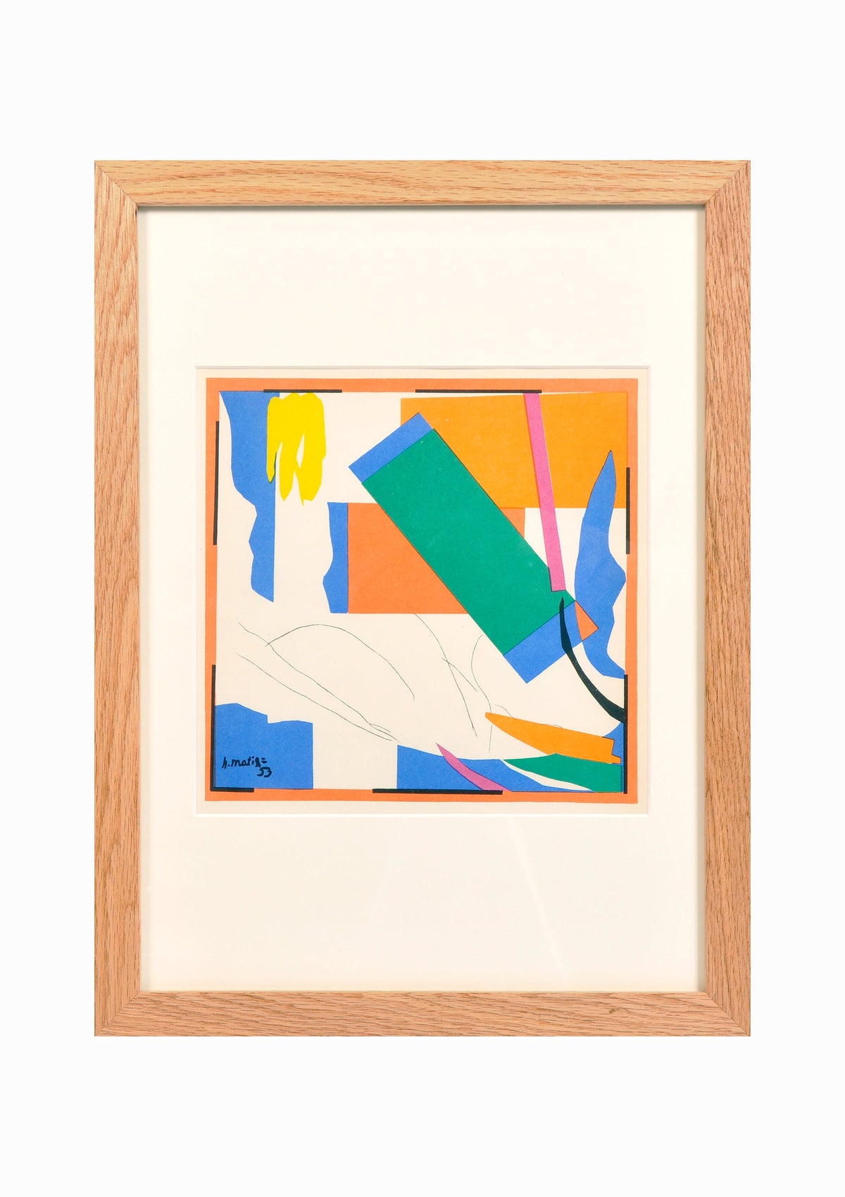 Matisse Print Souvenir d'Oceanie in Oak Frame Joanna Wood Shop