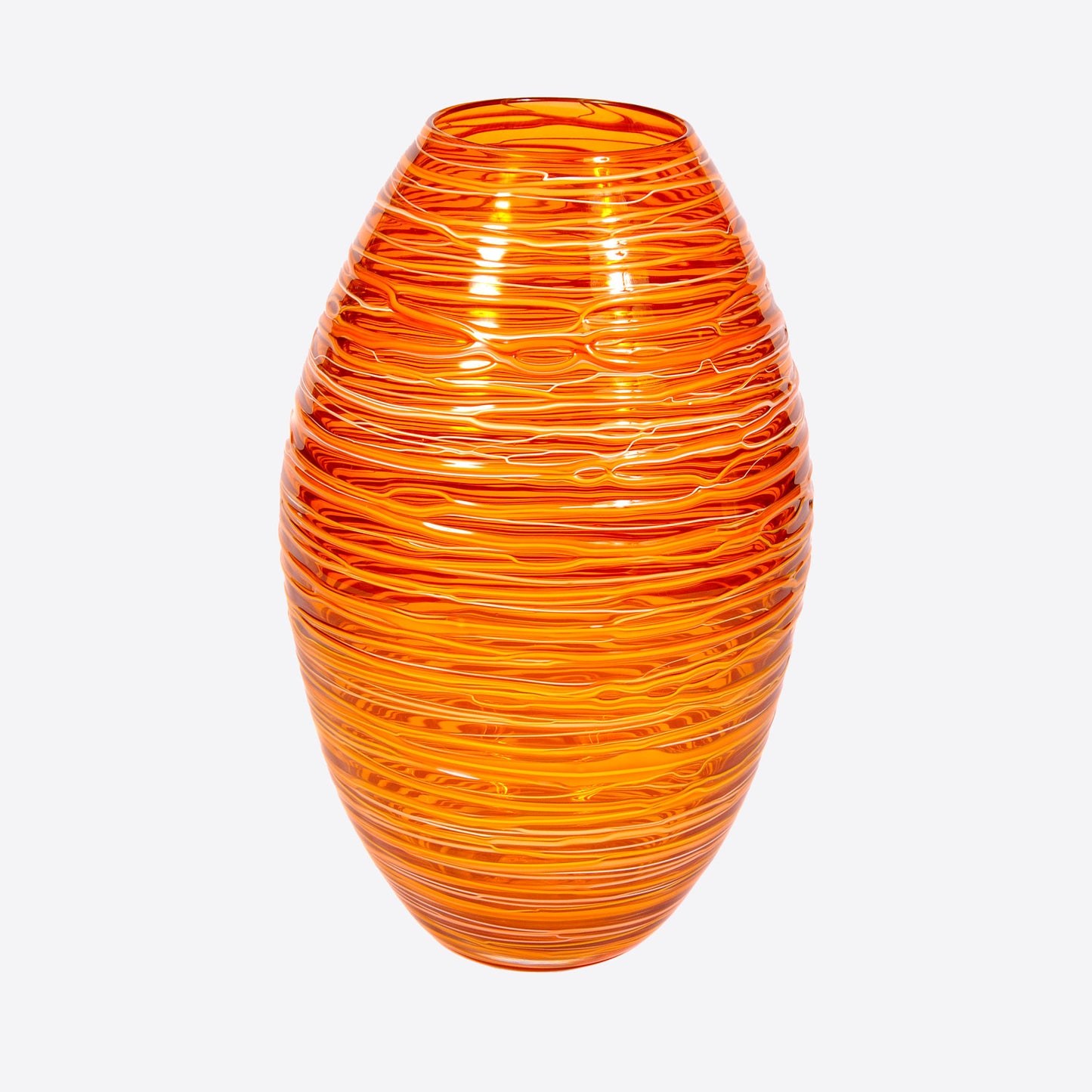 Large Amber Bound Vase Not specified