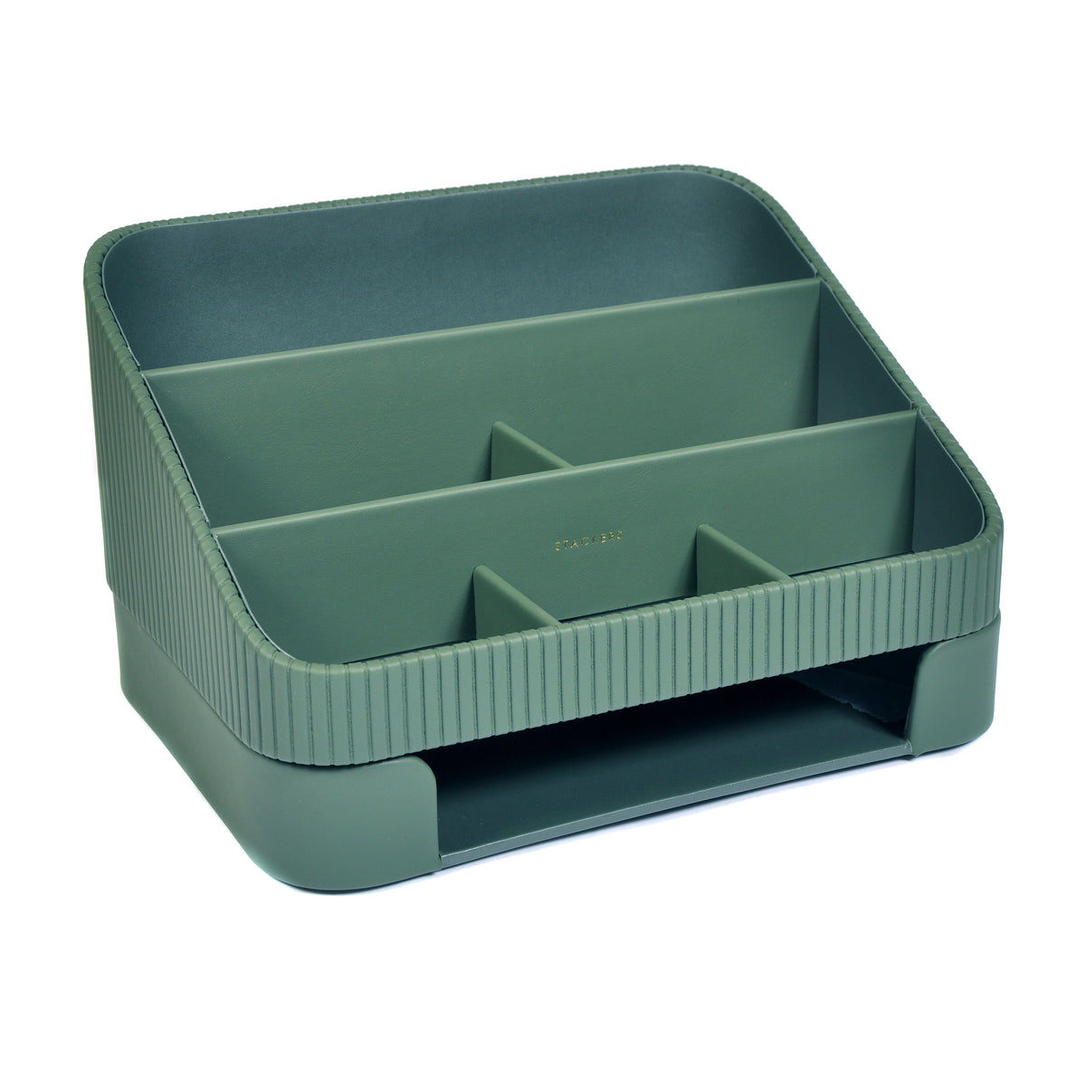 Stackers Green Desk Organiser with Tray Not specified