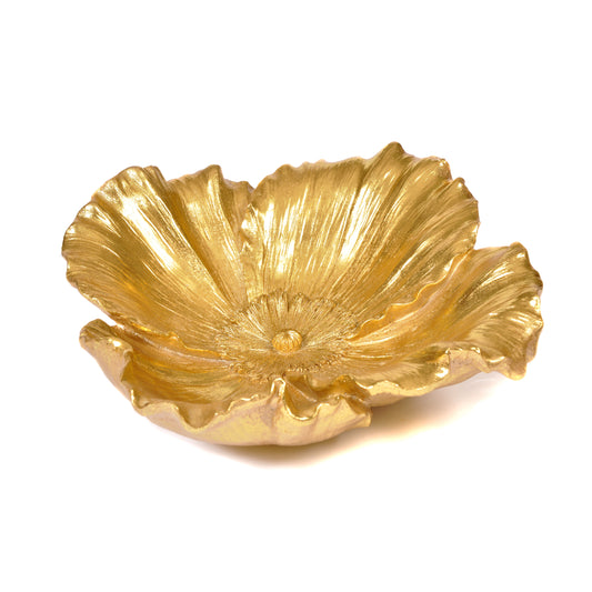 Gold Flower Resin Bowl Not specified