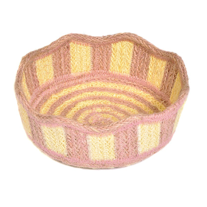 Pink Striped Mini Basket Joanna Wood Shop