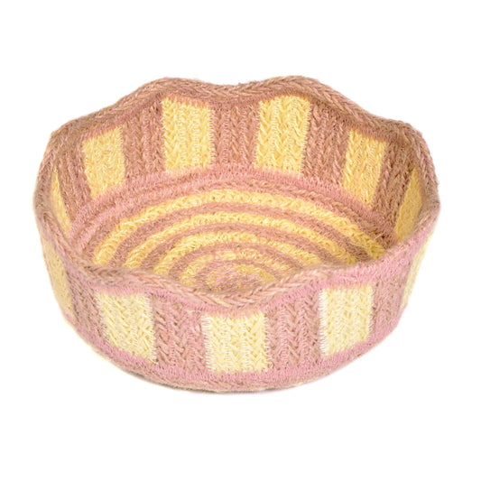 Pink Striped Mini Basket Joanna Wood Shop