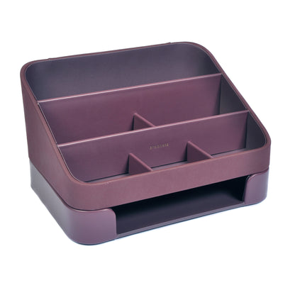 Stackers Burgundy Desk Organiser with Tray Not specified