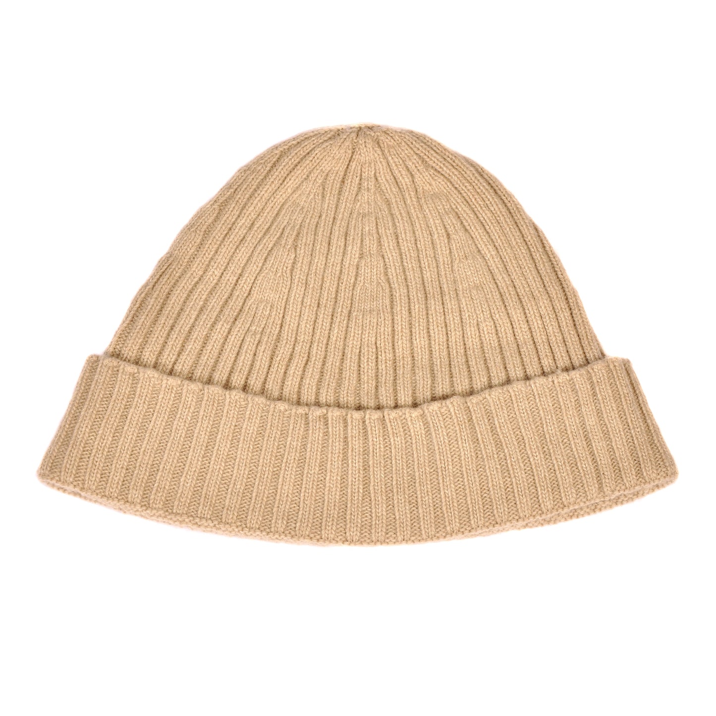 Ribbed Cashmere Blend Beanie Beige Not specified