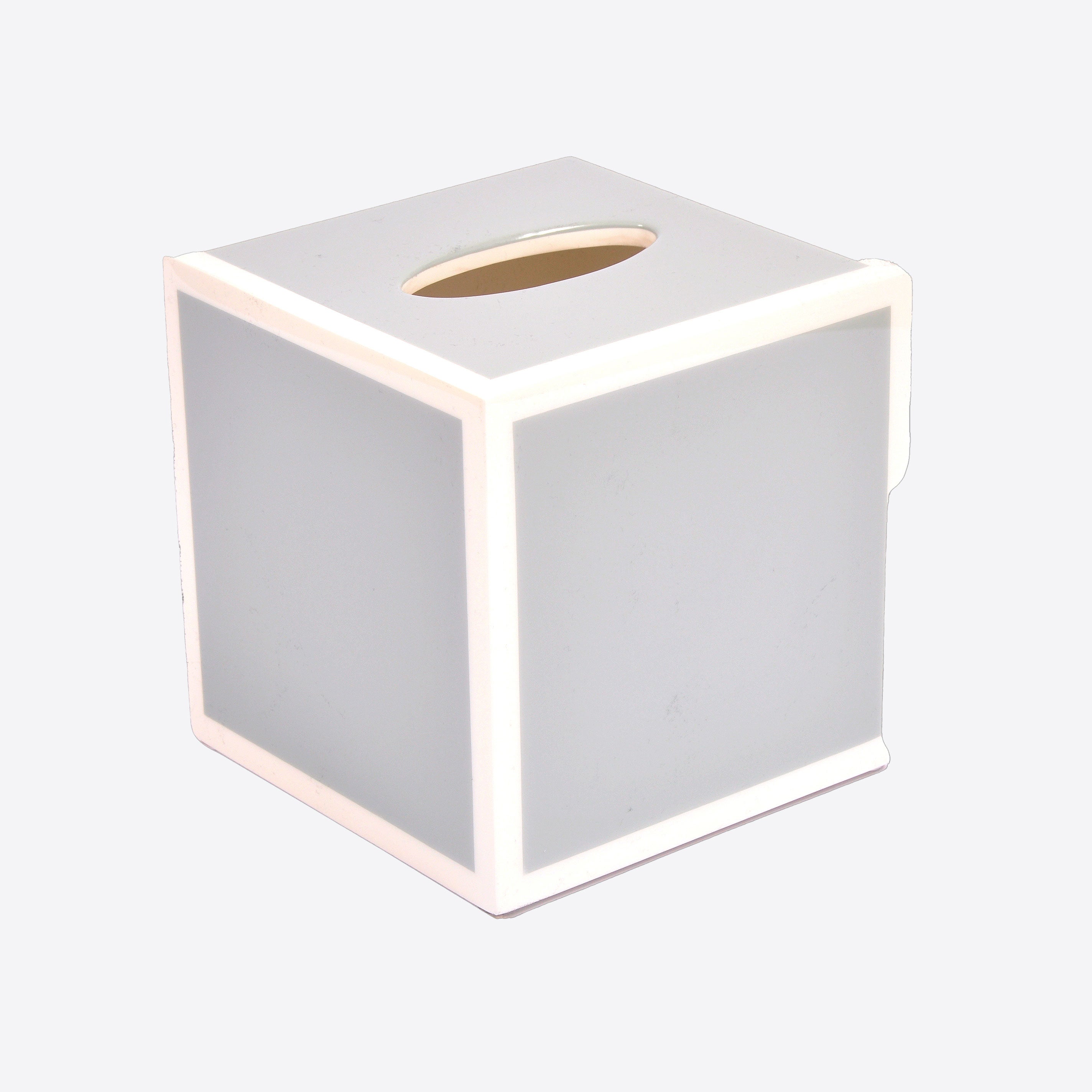 White lacquer deals tissue box cover