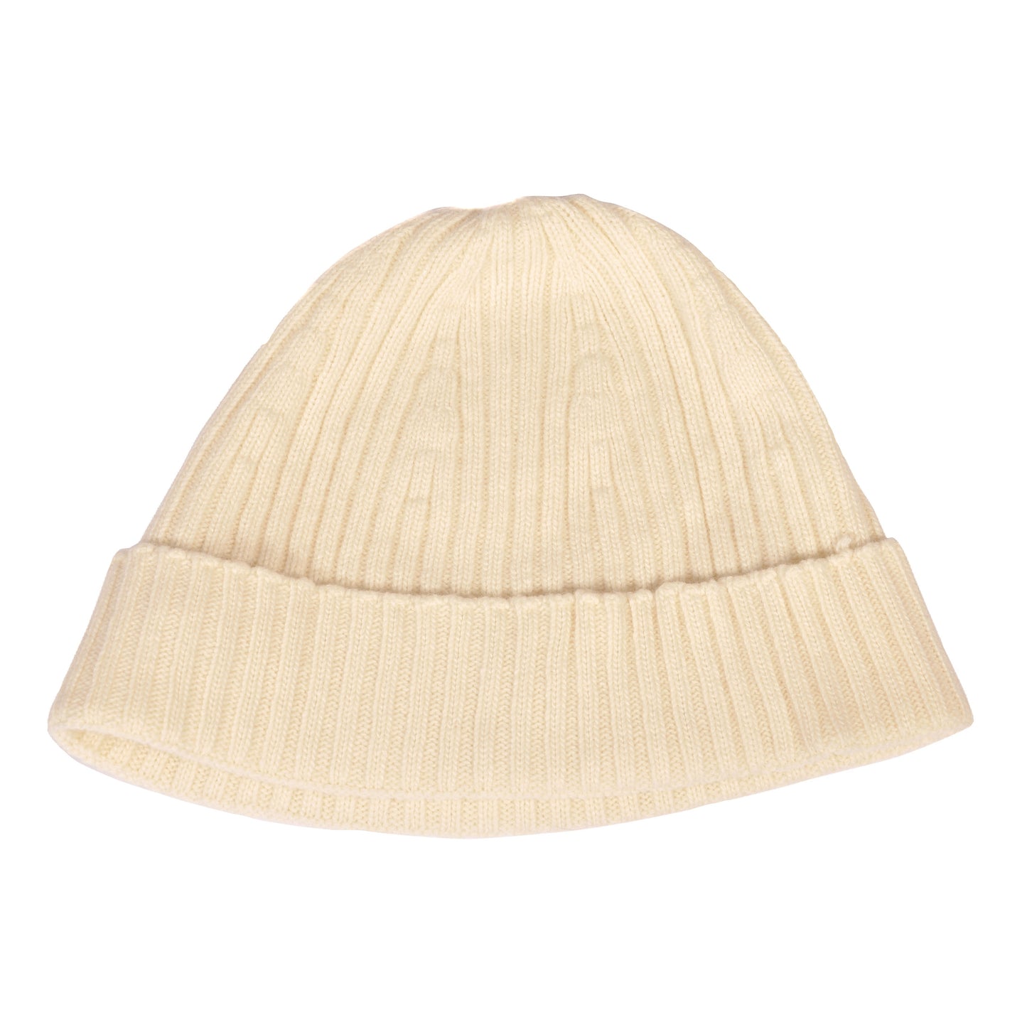 Ribbed Cashmere Blend Beanie Cream Not specified