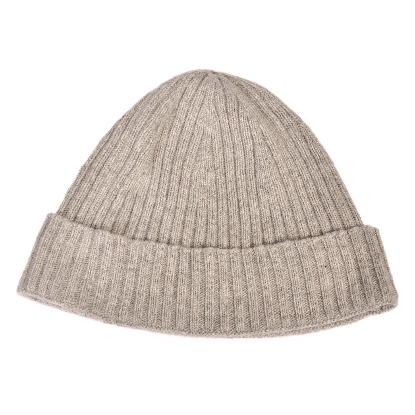 Ribbed Cashmere Blend Beanie Grey Not specified