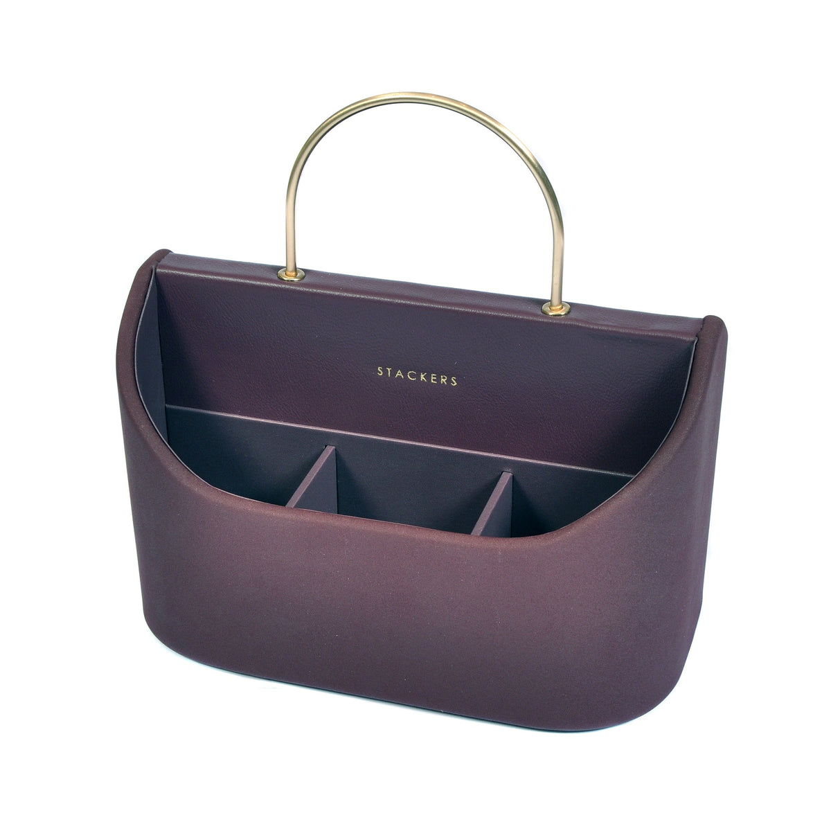 Stackers Burgundy Desk Caddy with Handle Not specified