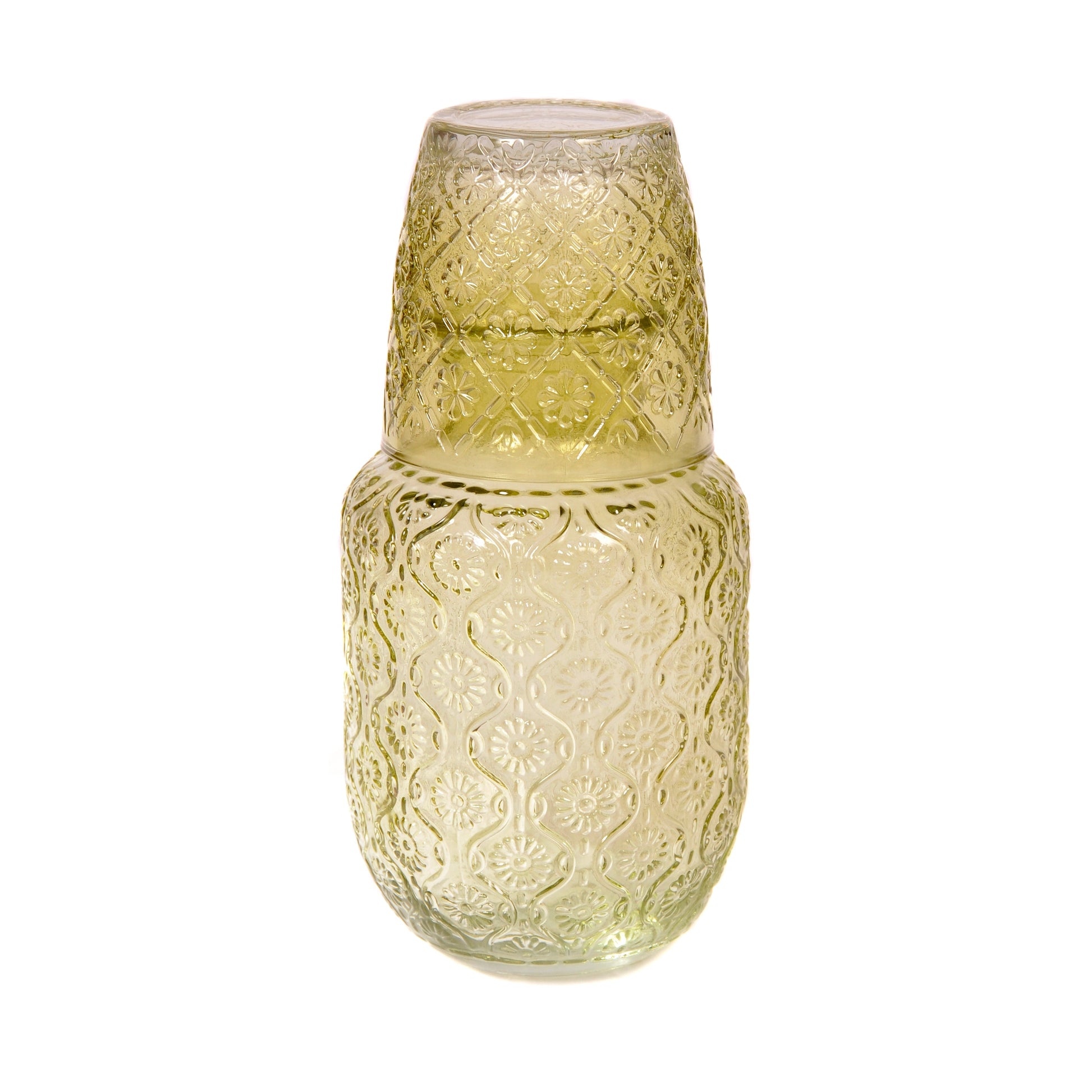 Olive Embossed Glass Nightset Joanna Wood Shop