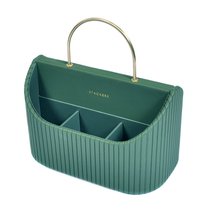 Stackers Green Desk Caddy with Handle Not specified