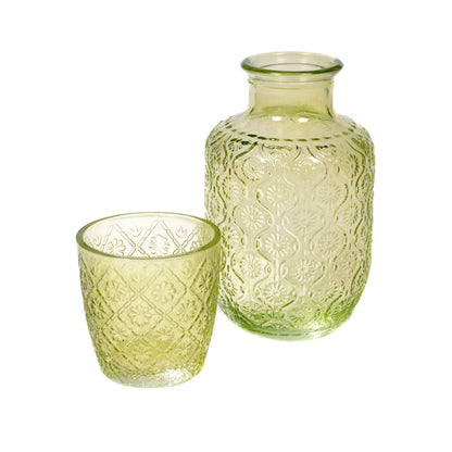 Olive Embossed Glass Nightset Joanna Wood Shop