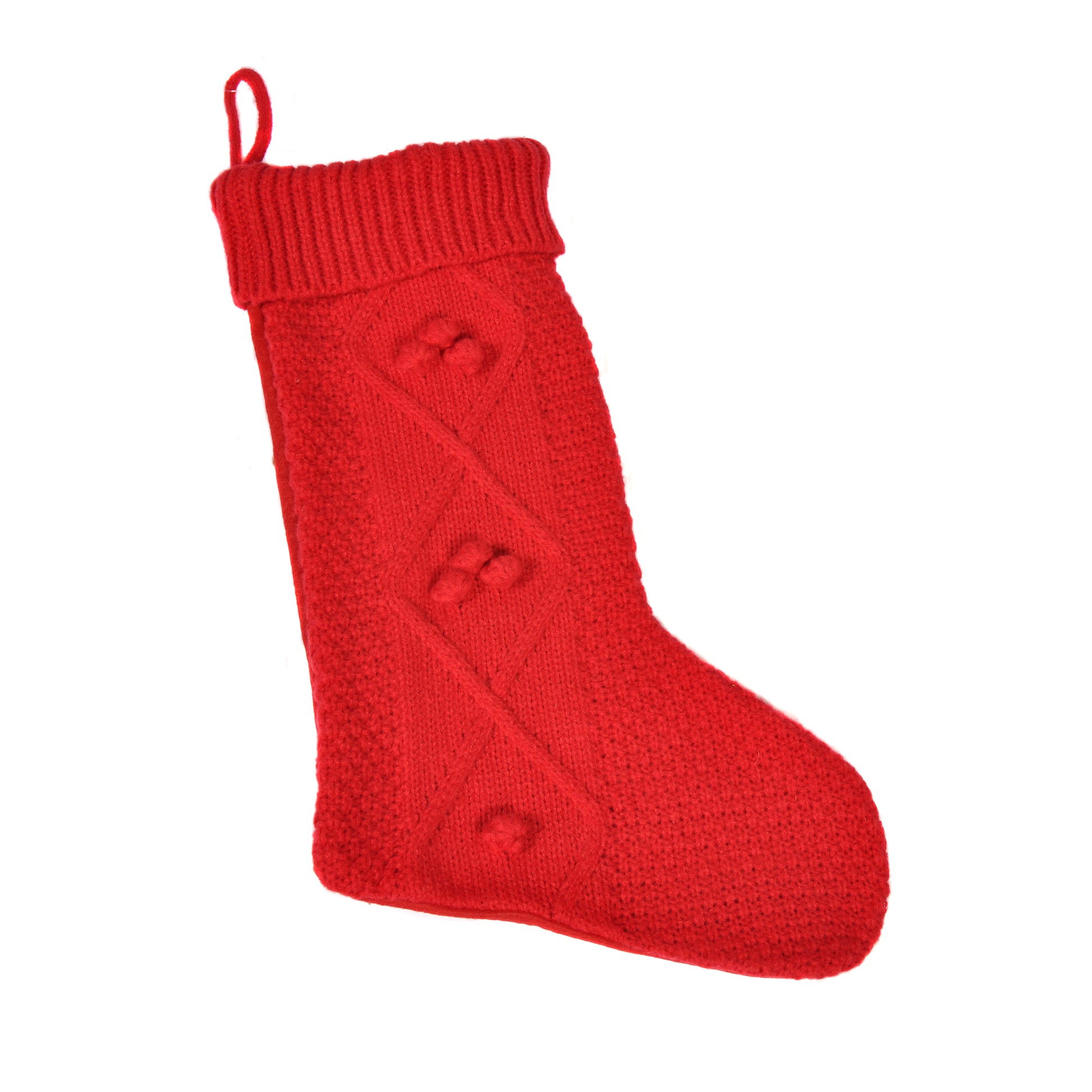 Red Knit Christmas Stocking Not specified