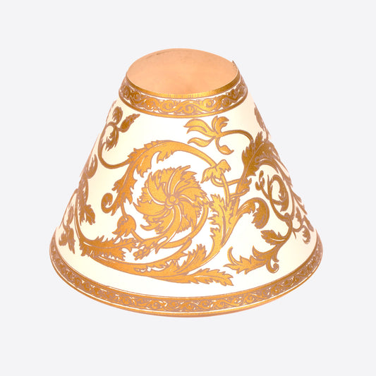 Cream and Gold Rococo Candle Shade Not specified