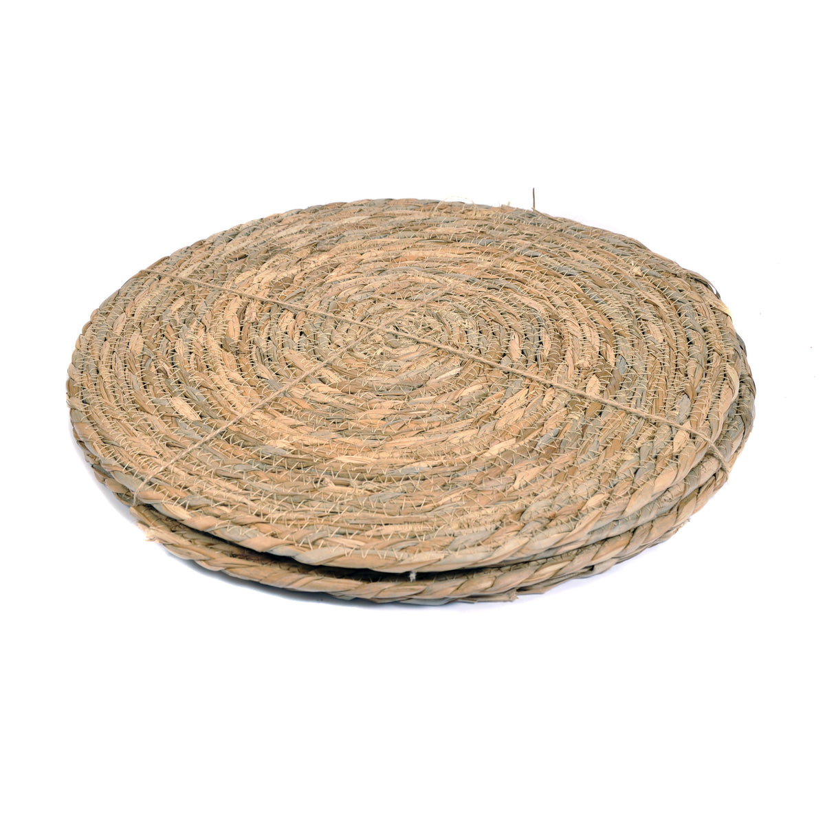 Set of 4 Natural Woven Placemats Not specified